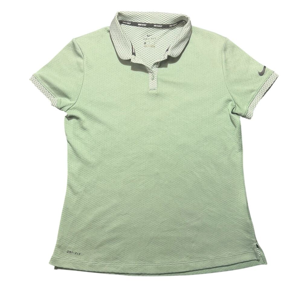 Nike Golf Womens Dri-Fit Sage Green Polo Shirt Size M